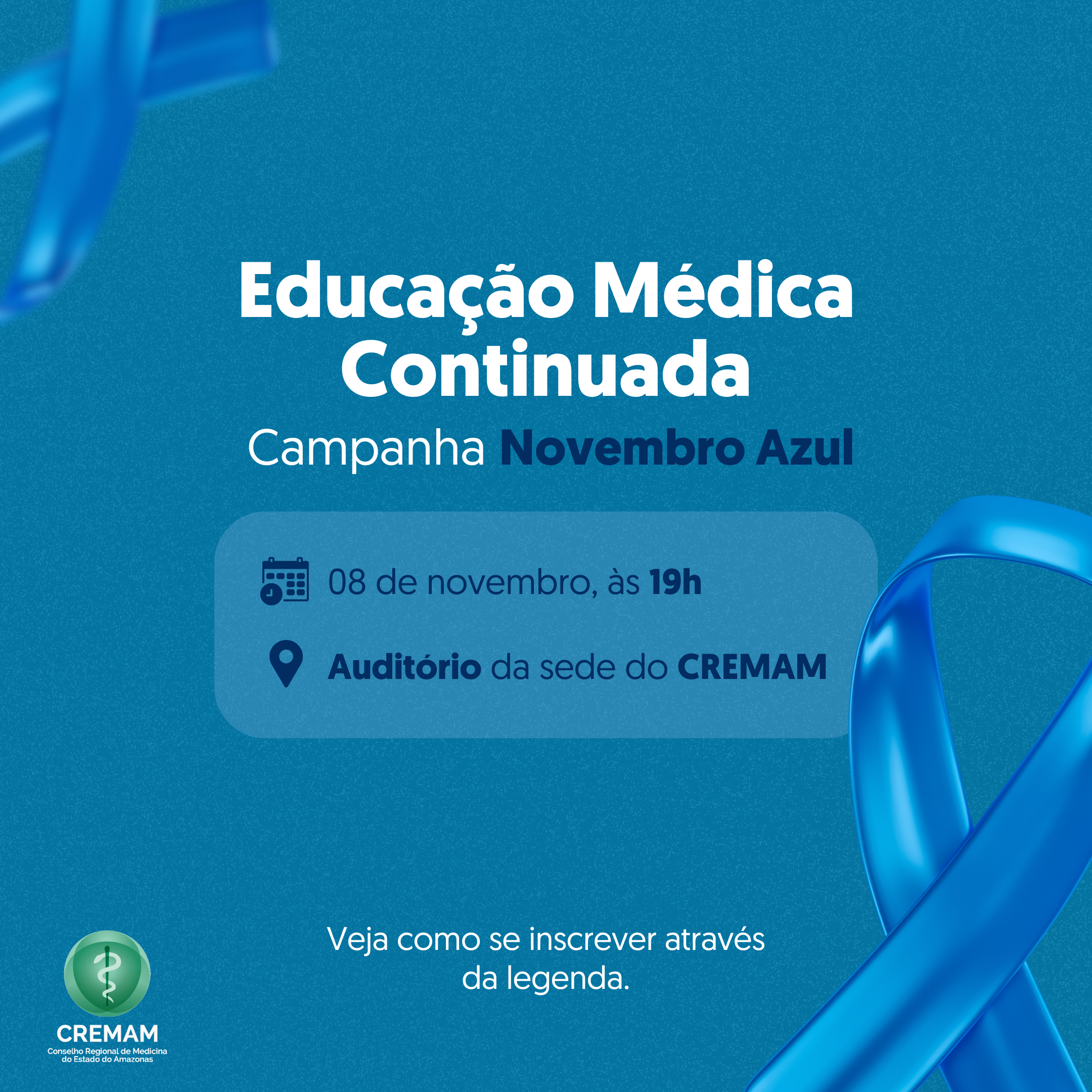 Agora é Azul! Curso debaterá sobre saúde dos homens