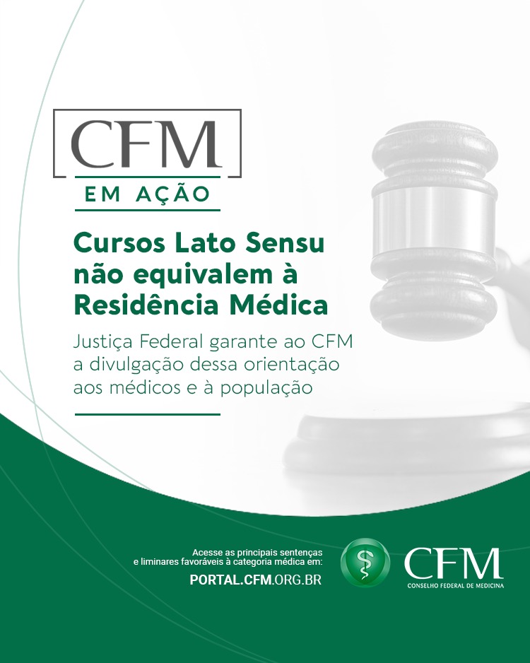 Cursos Lato Sensu não equivalem à Residência Médica!